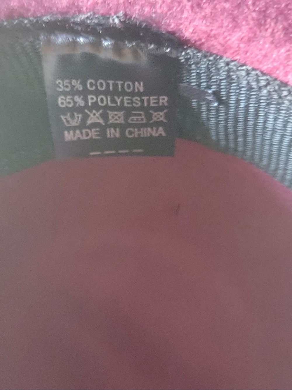 SHEIN Maroon Felt Wide-Brim Fedora with Black Band - Picture 3 of 3